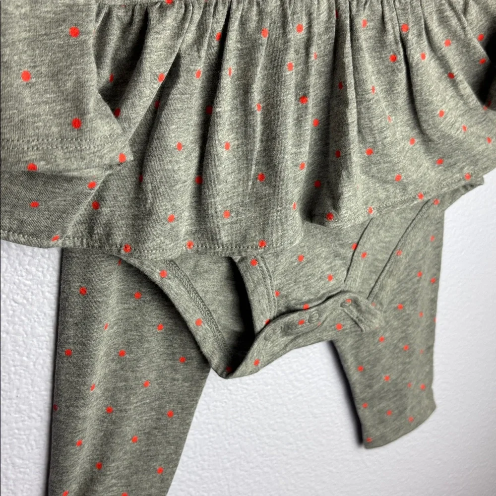 Carters 18 month polkadot onesie ruffled peplum tutu and matching tights
